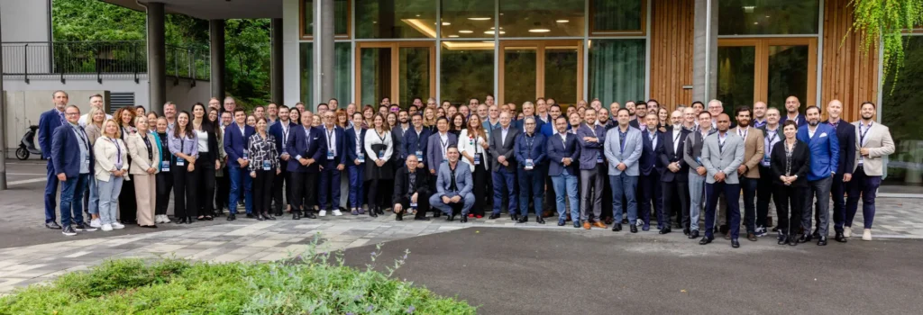 All employees and management of ROXCEL on a team photo